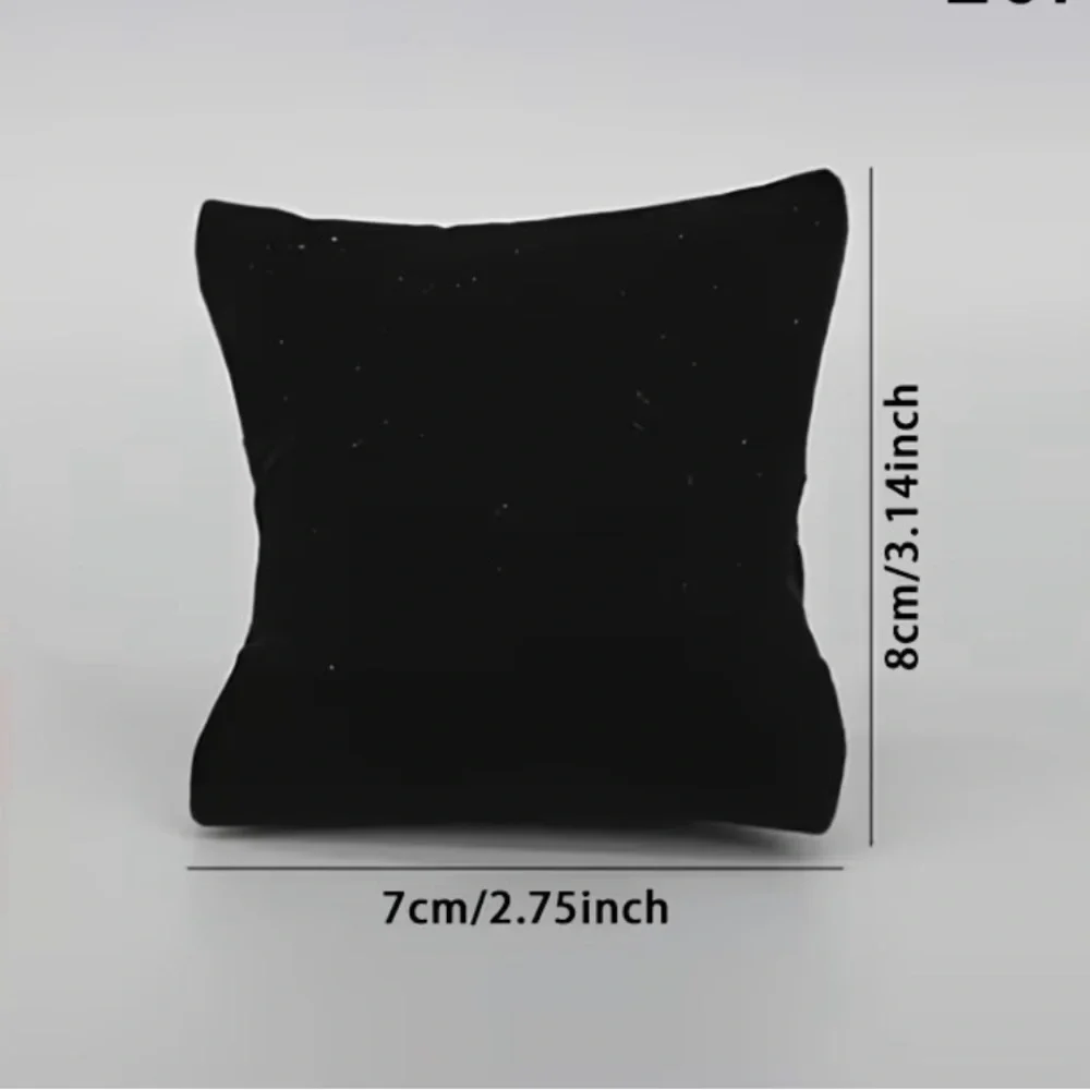 3 Black Velvet Jewelry Pillows- (3 Pieces) New